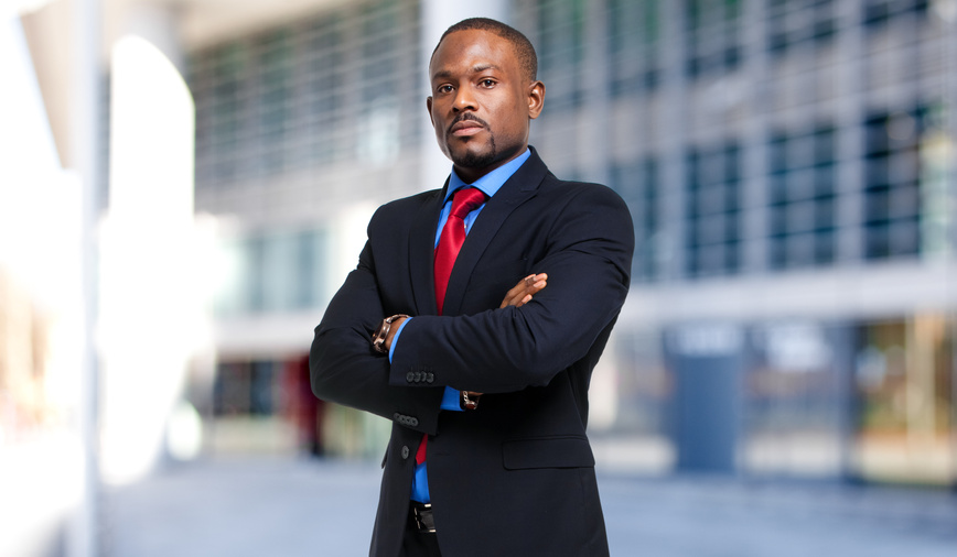 Black male manager portrait